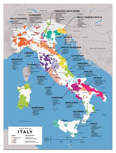 a map showing the major cities in italy