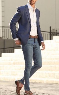 Casual Attire For Men, Style Gentleman, Men Fashion Classy, Boss Outfit, Mens Fashion Blazer, Stylish Men Casual