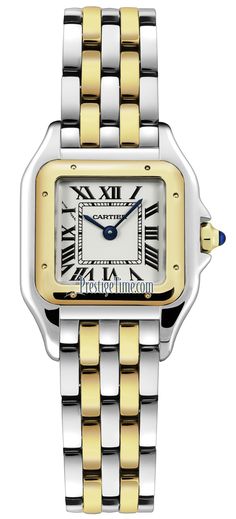 w2pn0006 Cartier Panthere de Cartier Small Ladies Watch Cartier Watches Women, Cartier Gold, Ladies Dress Watches, White Dial Watch, Cartier Panthere, Bracelet Love, Cartier Santos, Cartier Watch, Omega Seamaster