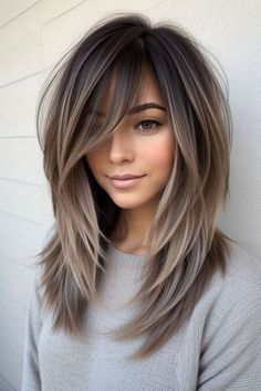 28+ Long Hairstyles for Fine Hair Women 12 Fall Hair Long Layers, Women’s Fall Haircuts, Styles For Long Fine Hair, Layered Medium Haircuts For Fine Hair, Medium Length Haircut Edgy Straight, Haircut For Long Length Hair Layered, Haïr Cut For Fine Hair, Layered Long Hairstyles With Bangs, Hairstyles For Long Thinning Hair