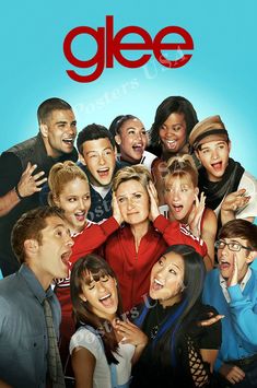 glee movie poster with many people posing for the camera