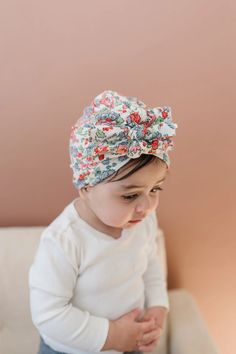 This spring gray floral baby turban is the best lightweight baby accessory this summer and fall. Each turban is lightweight and fits babies best 2-12 months. Adjustable White Turban For Spring, Adjustable White Headwrap For Spring, White Cotton Headwrap For Summer, White Summer Turban, Spring Cotton Headwrap With Matching Headband, Cotton Headwrap With Matching Headband For Spring, Cotton Summer Turban One Size Fits Most, Adjustable Cotton Turban For Summer, Summer Cotton Turban With Adjustable Fit