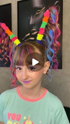 Crazy 90s Hair, Crazy Hair Unicorn, Curly Hair Crazy Hair Day, Preppy Crazy Hair Day, Cup Of Noodles Crazy Hair, Crazy Hair Ideas, Diy Hair Masks, Hair Masks