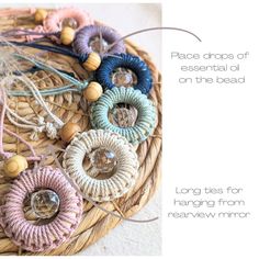 the instructions for how to make macrame bracelets with beads and wood beads