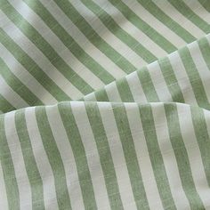 the green and white striped fabric is very soft