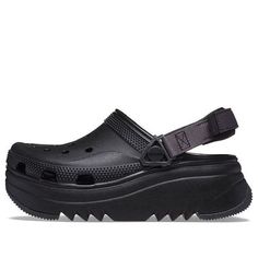 Crocs Hiker Xscape Clog 'Black' 208365-001 Black Platform Clogs For Streetwear, Black Platform Sneakers For Outdoor, Outdoor Synthetic Platform Clogs, Functional Black Clogs With Rubber Sole, Black Waterproof Clogs For Outdoor, Black Clogs With Cushioned Footbed For Outdoor Activities, Black Casual Clogs For Outdoor Activities, Casual Black Clogs For Outdoor Activities, Black Synthetic Clogs For Streetwear