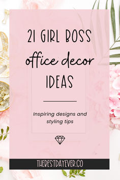 21 Girl Boss Office Decor Ideas: Inspiring Designs & Styling Tips Office Decor Modern Chic, Women Office Wall Decor, Wall Office Design Creative, Home Office Woman Work Spaces, Decorating My Work Office, Office Decor In Office Building, Office Diy Ideas Workspaces, Work Office Aesthetic Woman, Managers Office Design