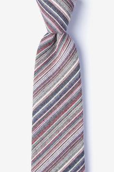 Eastlake Tie Cotton Labels, Grey Tie, Striped Tie, Suit And Tie, Grey Cotton, Bold Fashion, Ties Mens, Neck Tie, Gray Color