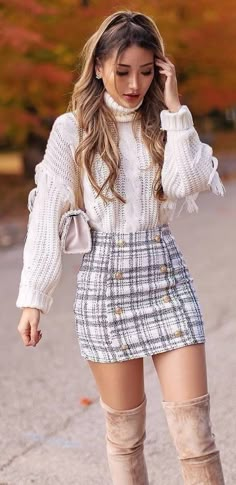 Couture Dior, Thanksgiving Outfit Women, Outfit 2020, Stylish Winter Outfits, Cute Skirt Outfits, Chic Fall Outfits, Shein Outfits