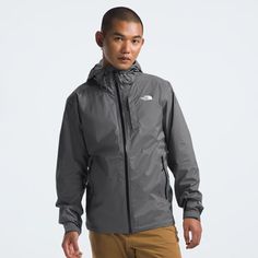 Made with 100% recycled fabrics and a packable design that makes it easy to toss in your pack  the men's The North Face Alta Vista jacket will be your go-to hiking shell when rain is in the forecast. Gray Nylon Outerwear For Hiking, Lightweight Waterproof Windbreaker For Hiking, Lightweight Weatherproof Outerwear For Outdoor Activities, Lightweight Waterproof Windbreaker For Outdoor Activities, Lightweight Waterproof Functional Windbreaker, Packable Outerwear For Fall Outdoor Activities, Gray Windbreaker For Hiking In Fall, Gray Windbreaker For Fall Hiking, Gray Waterproof Windbreaker For Outdoor