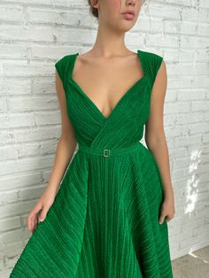 Elegant Green Pleated Mini Dress, Green Midi Dress With Pleated Bodice For Evening, Green Pleated Bodice Cocktail Dress, Green Pleated Cocktail Mini Dress, Green Pleated Bodice Dress For Evening, Green Pleated Mini Dress For Cocktail, Green Pleated Dress With Pleated Bodice For Evening, Green Pleated Mini Dress For Evening, Green Pleated Dress For Evening