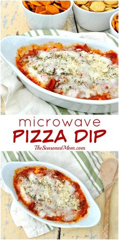 this microwave pizza dip is the perfect appetizer to serve for your next party