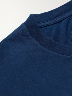 The traditional techniques Blue Blue Japan uses gives its pieces a distinct feel that's hard to replicate, this cotton-jersey T-shirt is hand-dyed with the brand's signature indigo. Pair it with chinos or shorts. Small to size. See Size & Fit notes. Indigo Dye, Plain Tshirt, Traditional Techniques, T Shirt For Men, Mr Porter, Hand Dyeing, Fashion News, Latest Fashion, Porter