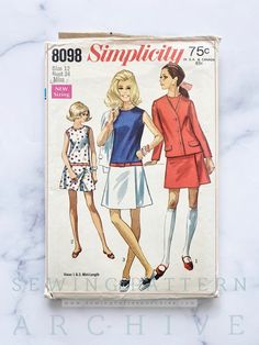 an old fashion sewing pattern from the 1960s