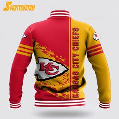 NFL Kansas City Chiefs Baseball Jacket For Awesome Fans Show your team spirit in style with the NFL Baseball Jacket. This classic jacket features the team’s colors, logos, and graphics, allowing you to proudly represent your favorite NFL team. Made with high-quality materials, it offers comfort, durability, and a timeless design. Whether you’re at the [...] 32 Nfl Teams, Baseball Jackets, Nfl Kansas City Chiefs, Classic Jacket, Baseball Jacket, Nfl Teams, Kansas City Chiefs, Football Fans, Team Spirit