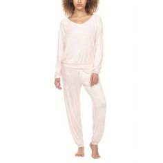 Discover the epitome of relaxation with the Honeydew Intimates Lounge Life Pajama Set, blending style and coziness into your loungewear collection. This jersey knit ensemble pairs a long-sleeve shirt, complete with a comfortable V-neck, with perfectly fitted pants featuring an elastic drawstring waist for a custom fit. Ideal for those lazy weekends or a tranquil night in, this set is your go-to for a cute, cozy experience. Feel pampered in the soft embrace of Honeydew Intimates' luxurious sleepw Ladies Lounge, Fitted Pants, Womens Pyjama Sets, Honeydew, Pajamas Women, Night In, Workout Pants, Custom Fit, Drawstring Waist