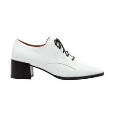 Meet MALAGA | A chic update on a timeless menswear-inspired oxford Experience the extraordinary comfort, quality and style of LINEA Paolo - handcrafted fashion footwear since 2001. 2.25" mid-height block heel Lace-up entry Synthetic lining; comfortably cushioned insole Slip-resistant embossed rubber outsole Fit: true to size for US Medium (B) width; between sizes or wide feet, order a half size up Elegant Low Heel Lace-up Shoes For Work, Elegant White Oxfords For Business Casual, Spring Plain Toe Oxfords For Work, Classic Pointed Toe Dress Shoes For Spring, Formal Square Toe Oxfords For Spring, Chic Wingtip Oxfords For Office, Classic White Oxfords For Office, Chic Brogue Oxfords For Office, Business Casual Pointed Toe Lace-up Shoes For Fall