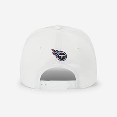 Wear it for all the world to see. Your team spirit will be front and center, when you hitch it to the Tennessee Titans Monty Script Marquee RF Cap. With an embroidered team logo display and unstructured design featuring a soft curve visor and mid crown, your tailgate fashion just got an upgrade. An adjustable snapback snap closure lets you quickly and easily adjust the fit for the most comfortable feel. Features Embroidered team logo display with raised graphics on front of crown Unstructured, r White Baseball Cap For Fan Merchandise, Embroidered Logo Snapback Dad Hat For Game Day, Game Day Embroidered Logo Snapback Dad Hat, Game Day Snapback Dad Hat With Embroidered Logo, White Snapback Hat For Game Day, Snapback Hat With Team Logo For Fans, White Fitted Hat For Sports Events With Embroidered Logo, White Fitted Hat With Embroidered Logo For Sports, Team-colored Snapback Baseball Cap For Fans