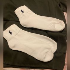 Read Carefully New Without Tags !!! 2 Pairs For Sale Only No Tags !!! 100 % Authentic Selling My Collection Follow Me Casual White Socks, Comfortable White Socks For Loungewear, Comfy White Socks For Loungewear, Casual Cotton Sports Socks, Cozy White Cotton Socks, Xu Minghao, Polo Classic, Sock Packs, Black Socks