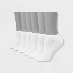 Hanes Performance Women's Extended Size Cushioned 6pk No Show Athletic Socks - White 8-12, Women's, Size: Small College Hats, Night Hair, Cheer Bag, Show White, Work Uniforms, Cool Technology, Body Temperature, Autumn Fashion Casual, Athletic Socks