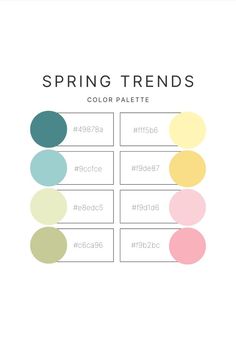 Color palette for Instagram cover; Spring color palette; best color palette for spring trends; trendy color palette for posting on social media--Instagram, Facebook, TikTok; with hex number codes Color Palette For Spring, Number Codes, Trendy Color Palette, Spring Wedding Color Palette, Christmas Color Palette, Color Palette Challenge, Spring Color Palette, Stunning Hairstyles