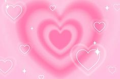 pink hearts with white stars on a pink background