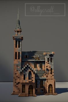 an image of a building made out of lego bricks with the words polycraft above it