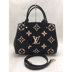 Louis Vuitton Louis Vuitton Montaigne Mm Shoulder Bag Black Size: Handle: 74.5 / Depth: 11 / Height: 23 / Width: 26-30 Black Monogram Canvas Evening Shoulder Bag, Black Monogram Canvas Shoulder Bag For Evening, Evening Black Monogram Canvas Shoulder Bag, Black Monogram Canvas Satchel With Gold-tone Hardware, Black Monogram Canvas Satchel Shoulder Bag, Black Monogram Canvas Top Handle Bag, Black Monogram Canvas Satchel With Top Handle, Black Monogram Canvas Top Handle Satchel, Black Monogram Canvas Satchel Bag