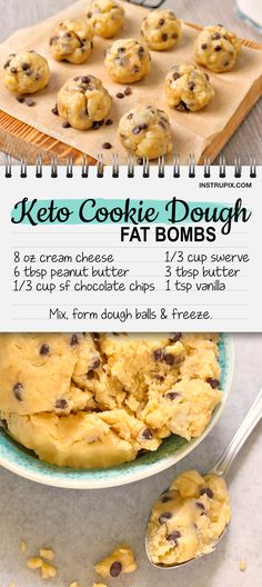 Cookie Dough Vegan, Cream Cheese Peanut Butter, Low Carb Cookie Dough, Galletas Keto, Low Carb Desserts Easy, Keto Cookie Dough, Postre Keto, Low Carb Snack, Cookie Dough Bites