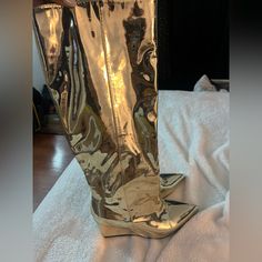 Brand New Never Worn Eur 43 Us 11 Metallic Gold Size 11 Heels, Metallic Gold, Shoes Heels Boots, Beyonce, Shoes Women Heels, Heeled Boots, Gold Metal, Shoes Heels, Women Shoes