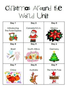 christmas around the world printable worksheet