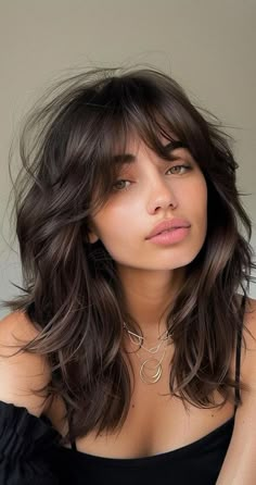 Bang Ideas, Bardot Bangs, Shag Hairstyle, 2024 Hair Trends, Layered Haircuts With Bangs, Haircut Inspo, Modern Haircuts, Fall Hair Trends, Fishtail Braid