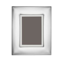 a silver frame with a gray background on the bottom, and an empty square in the middle