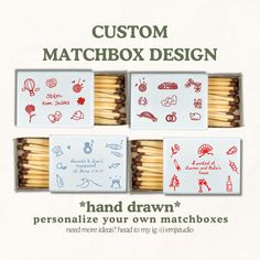 matchbox design for personalize your own matches from scratchsticks to crayons