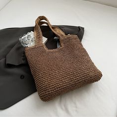 Bag Size: Large Material: Polyester, Straw Imported Product Measurements: Length 16.5 In, Width 0.8 In, Height 13.8 In, Weight 9.5 Oz 7-10 Business Days Shipping Cheap Beige Rectangular Crochet Bag, Cheap Large Capacity Brown Crochet Bag, Swimsuit Collection, Woven Tote Bag, Mens Loungewear, Maxi Dress Cocktail, Coffee Brown, Boho Bag, Swimwear Cover Ups