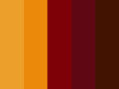 an orange and red color scheme with different shades