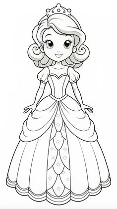 princess aurora coloring pages for kids