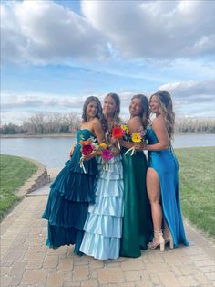 blue dresses + homemade bouquets Light Blue Grad Dresses, Royal Blue Prom Aesthetic, Flowers For Blue Prom Dress, Prom Dress Royal Blue, Royal Blue Prom Dress Aesthetic, Blue Backless Dress For Spring Prom, Winter Formal Dance, Vibrant Blue Prom Dress, Royal Blue Prom Dress