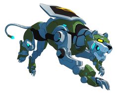 a robot like animal with glowing eyes and large claws, running in front of the camera