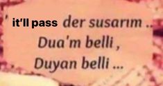 a piece of paper that says it'll pass der susarm dua m belli, dyvan belli