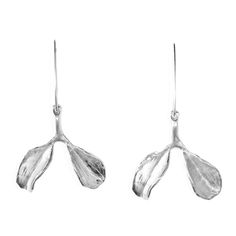 These Sterling Silver Dyad earrings are hand carved in wax and then cast. I took inspiration from a found leaf that was curling as it dried. The form is inspired by, but not directly found in nature. Nature, re-imagined. Unique Handmade Earrings, Unique Jewelry Gifts, Sterling Silver Dangle Earrings, Stone Design, Silver Drop Earrings, Elegant Floral, New Things, In Nature, Natural World