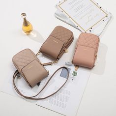 Product information: Material:PU leather Closure:Zipper Clasp Internal structure of the bag: large money clip Bag shape: vertical square type Lining texture: polyester Color:yellow,green,black,pink,coffee,apricot Size: 19.0x 12.5x5CM Packing list: Shoulder Bag*1 Product Image: Body Oil Spray, Tas Bahu, Pink Coffee, Rose Beige, Liberia, Phone Bags, Sewing Design, Wholesale Bags, Mobile Phone Bag