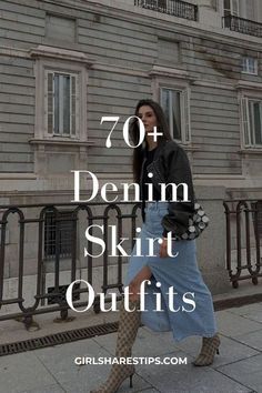 Jeans Skirt Fall Outfits, Styling Maxi Jean Skirt, Maxi Denim Skirt Fall Outfit, Long Denim Skirt Styling, Style A Long Denim Skirt, Denim Skirt Going Out Outfit, How To Wear A Long Jean Skirt, Maxi Jean Skirt Outfits Fall, Maxi Denim Skirt Outfit Casual