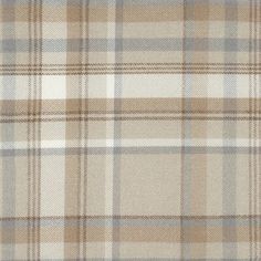 a tan and white plaid fabric