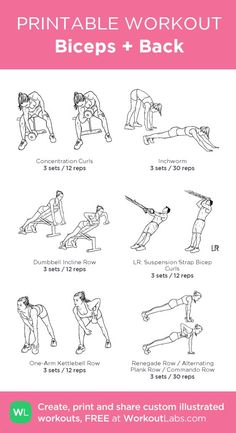 the printable workout poster shows how to do an exercise with your hands and feet