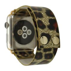 Glossy Animal Buckle Apple Watch Band from Olivia Pratt is unique and durable featuring a glossy, leopard print material and buckle closure, this is the perfect accessory for your Apple Watch.Olivia Pratt is always looking after new designs to improve your style! Using the best quality materials available in all of our products to ensure long durability in your every day wear. Please be aware, color vibrancy of the product might change from device to device. If you have questions we're here to h Trendy Adjustable Rectangular Watch Accessories, Trendy Gold Watch Accessories With Leather Strap, Trendy Gold Watch With Leather Strap, Trendy Adjustable Brown Watch Accessories, Watch Safes, Improve Your Style, Technology Accessories, 38mm Apple Watch Band, Wearable Tech