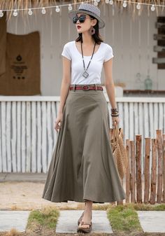 "DETAIL * 50% Linen, 50% Cotton * No pockets (can't add for the style) * Right Side zipper * Midi skirt * Asymmetrical Skirt * Summer spring skirt * Wash only in cold water and do not expose to direct sunlight * More colors select from the photo NO. 4 https://etsy.me/3fOKWlH * The model is 168cm (5′ 6″) tall with a 80cm (31.5\") bust, 66cm (26\") waist. She is wearing the linen skirt ( color 1104) in size XS with custom length 38\" Choose CUSTOM Order if you * Need a better fit * Can't find your Boho Midi Skirt Outfit, Solid Color Asymmetrical Lined Maxi Skirt, Relaxed Fit A-line Maxi Skirt, Casual Flowy Asymmetrical Maxi Skirt, Casual A-line Flowy Skirt, Asymmetrical Cotton Skirt In Solid Color, Solid Color Cotton Asymmetrical Skirt, Cotton Asymmetrical Skirt In Solid Color, A-line Wrap Skirt For Spring