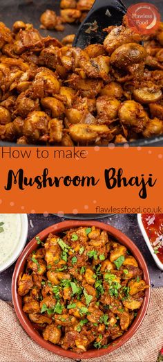 how to make mushroom bhaji