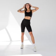 "Welcome to our Mandarin Clothing Store, where comfort and versatility unite seamlessly! 💫 Introducing our premium black seamless microfiber track shorts with a high waist, the epitome of versatile activewear designed to elevate your fitness routine and everyday fashion. ️These track shorts are meticulously crafted with your comfort and style in mind. Whether you're hitting the track, headed to the gym, or simply enjoying a sporty and chic look for your daily activities, these shorts have got you covered. Key Features: ✨ Seamless design for unbeatable comfort and a sleek look. ️ Ideal for sports, workouts, or casual wear. 👖 High waist for enhanced support, coverage, and a flattering fit. 💧 Moisture-wicking technology keeps you fresh and dry. 🌱 Ethically produced with a commitment to su Black Elastane Athletic Shorts For Sports, Functional Seamless Solid Color Shorts, Functional Solid Color Seamless Shorts, Stretch Seamless Sportswear Shorts, High-waisted Elastane Shorts For Gym, Seamless Athleisure Shorts, Sporty Seamless Bottoms With Minimal Stretch, Stretch Seamless Biker Shorts Sportswear, High-waisted Elastane Athletic Shorts For Gym