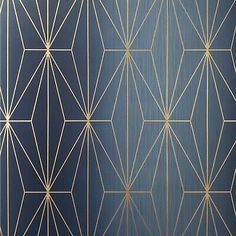 an art deco wallpaper design with gold lines